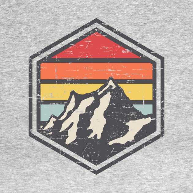 Retro Badge Hiker by rojakdesigns